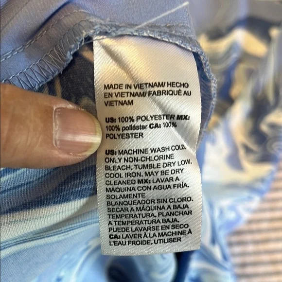 Chico's Blue and white Swirl Pants - Picture 5 of 5